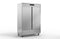 ASBER ARR-49-H HC Refrigerador 2 Puertas Sólidas Acero Inoxidable
